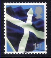 Scotland GB 2009 QE2 1st Saltire Used Self Adhesive From Sheets LS68 ( D646 ) - Scotland