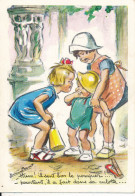 Carte Illustrateur Germaine Bouret Hum ! Il Sent Bon Le Pompier ! Pourtant Il A Fait Dans Sa Culotte - Bouret, Germaine