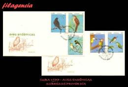 CUBA SPD-FDC. 1977-03 FAUNA. AVES ENDÉMICAS - FDC