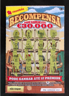 114 G, Lottery Ticket, Portugal, « Raspadinha », « SUPER RECOMPENSA Pode Ganhar Até €50.000 », Nº 556 - Billets De Loterie