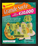 114 G, Lottery Tickets, Portugal, « Raspadinha », « Instant Lottery », « GRANDE SORTE »,  Nº 547 - Billets De Loterie