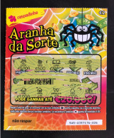 114 G, Lottery Tickets, Portugal, « Raspadinha », « Instant Lottery », « ARANHA DA SORTE », « LUCKY SPIDER », Nº 545 - Billets De Loterie