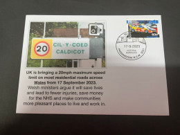 17-9-2023 (1 U 22) UK - Wales Is Bringing Down Maximum Speed To 20 Mph In All Of Wales Town From 17 Sept 2023 - Otros & Sin Clasificación