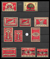 CHINA VINTAGE Phillumeny CHINESE MATCHBOX LABELS SET OF 11 DIF SIZES VERY FINE VIGNETTE CINDERELLA  - Cajas De Cerillas - Etiquetas