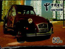 TELECARTE ETRANGERE    VOITURE   2CV - Coches