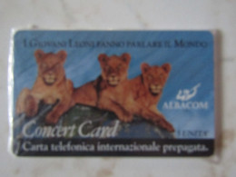 ALBACOM    WITHOUT CHIP     ITALY  MINT IN SEALED  LIONS - Pubbliche Tematiche