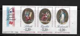 FRANCE 1989 Liberté Egalité Fraternité Révolution Française NEUF MNH** NON DENTELE  YVERT N°T2576 - 1981-1990