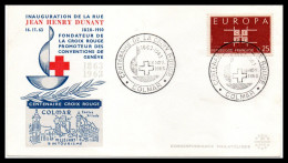 FDC Centenaire De La Croix Rouge 1963  France (Colmar) - Andere & Zonder Classificatie