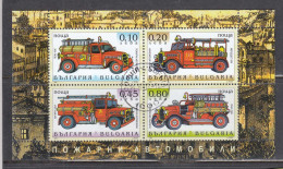 Bulgaria 2005 - Fire Engines, Mi-nr. Block 273, Used - Oblitérés