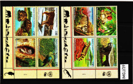 IMGJ/39 UNO GENF 2001/02 MICHL 409/12 + 424/27 VIERERBLÖCKE  Postfrisch ** SIEHE ABBILDUNG - Unused Stamps