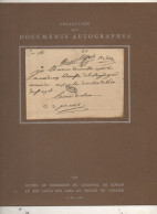 Collection Documents Autographes N°7  Lettre De Demission Du Cardinal De Rohan Au Roi LOUIS XVI Suite Au Proces Du Colli - Riviste & Cataloghi