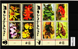 IMGJ/43 UNO GENF 2005/06 MICHL 510/13 + 537/40 VIERERBLÖCKE  Postfrisch ** SIEHE ABBILDUNG - Unused Stamps