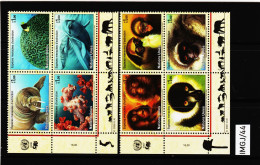 IMGJ/44 UNO GENF 2007/08 MICHL 561/64 + 588/91 VIERERBLÖCKE  Postfrisch ** SIEHE ABBILDUNG - Unused Stamps