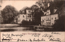 ! S/w Ansichtskarte Schloss Ober-Grossenbohrau, Freystadt, Polen, 1908 - Polonia