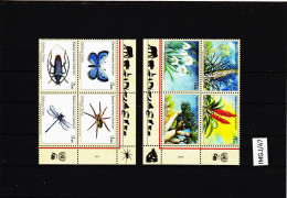 IMGJ/47 UNO GENF 2009/10 MICHL 640/43 + 681/84 VIERERBLÖCKE  Postfrisch ** SIEHE ABBILDUNG - Unused Stamps