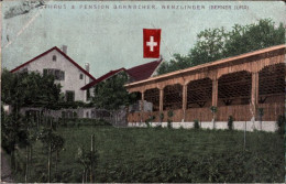 ! Alte Ansichtskarte 1913, Nenzlingen, Gasthaus, Schweiz, Berner Jura - Otros & Sin Clasificación