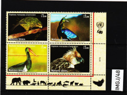 IMGJ/48 UNO GENF 2011 MICHL 774/77 VIERERBLOCK  Postfrisch ** SIEHE ABBILDUNG - Unused Stamps