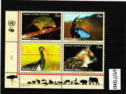 IMGJ/49 UNO GENF 2011 MICHL 774/77 VIERERBLOCK  Postfrisch ** SIEHE ABBILDUNG - Unused Stamps