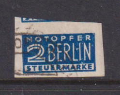 GERMANY (BRITISH AMERICAN ZONE)  -  1948 Aid For Berlin Obligatory Tax 2pf Imperf Used As Scan - Usati