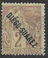 Diego Suarez VFU 21 Euros 1892 - Used Stamps