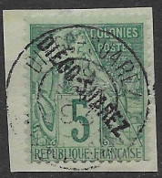 Diego Suarez VFU Fragment 100 Euros 1892 - Used Stamps