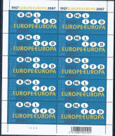 TIMBRE STAMP ZEGEL BELGIQUE  FEUILLET DE 10 X 3635 50 ANS DE L' EUROPE  XX - 2011-2020