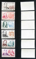 N° 1295 à 1300 Personnage Célèbre 1961 Oblit TB Cote 18€ - Used Stamps