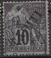 Tahiti VFU 60 Euros 1893 - Used Stamps