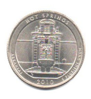 2010 - Stati Uniti 25 Cents - Quarter Hot Spring   P     ------ - 2010-...: National Parks