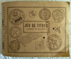 JEU DE TITRES COLONIES FRANCAISES EDITION THIAUDE S'ADAPTANT A TOUT ALBUM DE TIMBRES ALBUM ETIQUETTES A COLLER INDOCHINE - Sonstige & Ohne Zuordnung