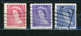 CANADA - ELISABETH II - N° Yvert 262+263+264 Obli. - Gebruikt