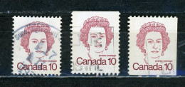 CANADA - CÉLÉBRITÉS - N° Yvert 610+610c+610b Obli. - Oblitérés