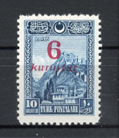 TUR 1929  Yv. N° 743  *   6k S 10g  Surchargé   Cote 17,5 Euro BE R 2 Scans - Nuovi