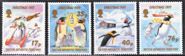 1997 British Antarctic Territory Christmas: Chinstrap, Emperor, Adelie, Gentoo Penguins Set (** / MNH / UMM) - Pinguïns & Vetganzen