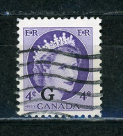 CANADA - ELISABETH II - TP DE SERVICE - N° Yvert 40 Obli. - Aufdrucksausgaben