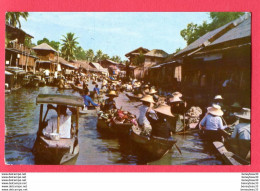 CPA (Réf : X888) N° 316 Dhonburi, (ASIE THAILAND) Scene Of The Floating Market - Thaïlande