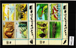 IMGJ/69 VEREINTE NATIONEN NEW YORK 1993/94 Michl  644/47 + 663/66  VIERERBLÖCKE  ** Postfrisch SIEHE ABBILDUNG - Unused Stamps