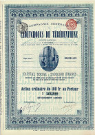 - Titre De 1911 - Compagnie Générale Des Caoutchoucs De Térébenthine - - Industrie