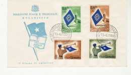 AG2525 FDC DIREZIONE POSTE TELEGRAFI MOGADISCIO SOMALIA - ASSEMBLEA COSTITUENTE 1959 - Somalië (AFIS)