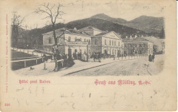 Autriche - Austria - Gruss Aus MÖDLING - Hôtel Nvei Raben - RARE CPA - Cachet De La Poste 1907 - Mödling