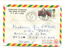 République Togolaise -  Affranchissement Sur Lettre Par Avion - UNESCO / Venise / Pont Du Rialto - Togo (1960-...)