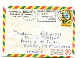 République Togolaise -  Affranchissement Sur Lettre Par Avion - O.M.S. + Flamme Postale Caisse D'Epargne - Togo (1960-...)