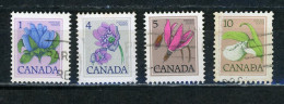 CANADA - FLORE  - N° Yvert 625+628+629+630 Obli. - Oblitérés