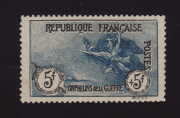 France 155 ** ..  Orphelins .. Signé Diana Certificat  Sans Charnière Gomme Origine Bien Centré .. Cote 7 125 € - Neufs