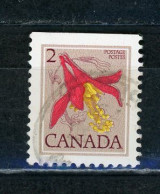 CANADA - FLORE  - N° Yvert 626a Obli. Dent Sur 3 Cotés - Oblitérés