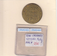 CRM0483 FICHA JOAN CARBONALL 3 PESETAS MBC+ - Otros & Sin Clasificación