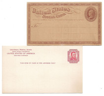 2279g: 2 Old Postcards USA, Mint ** - 1901-20