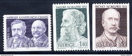 SWEDEN 1973 Nobel Prizewinners MNH / **.  Michel 833-35 - Ongebruikt