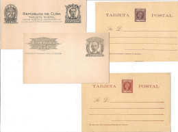 2279j: 4 Alte Postkarten Cuba ** - Cartas & Documentos