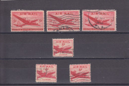 U S A -  O/ FINE CANCELLED - AIRMAIL - 1946/1947 - DC 4 SKYMASTER - Mi. 549, 552/553 - 2a. 1941-1960 Afgestempeld